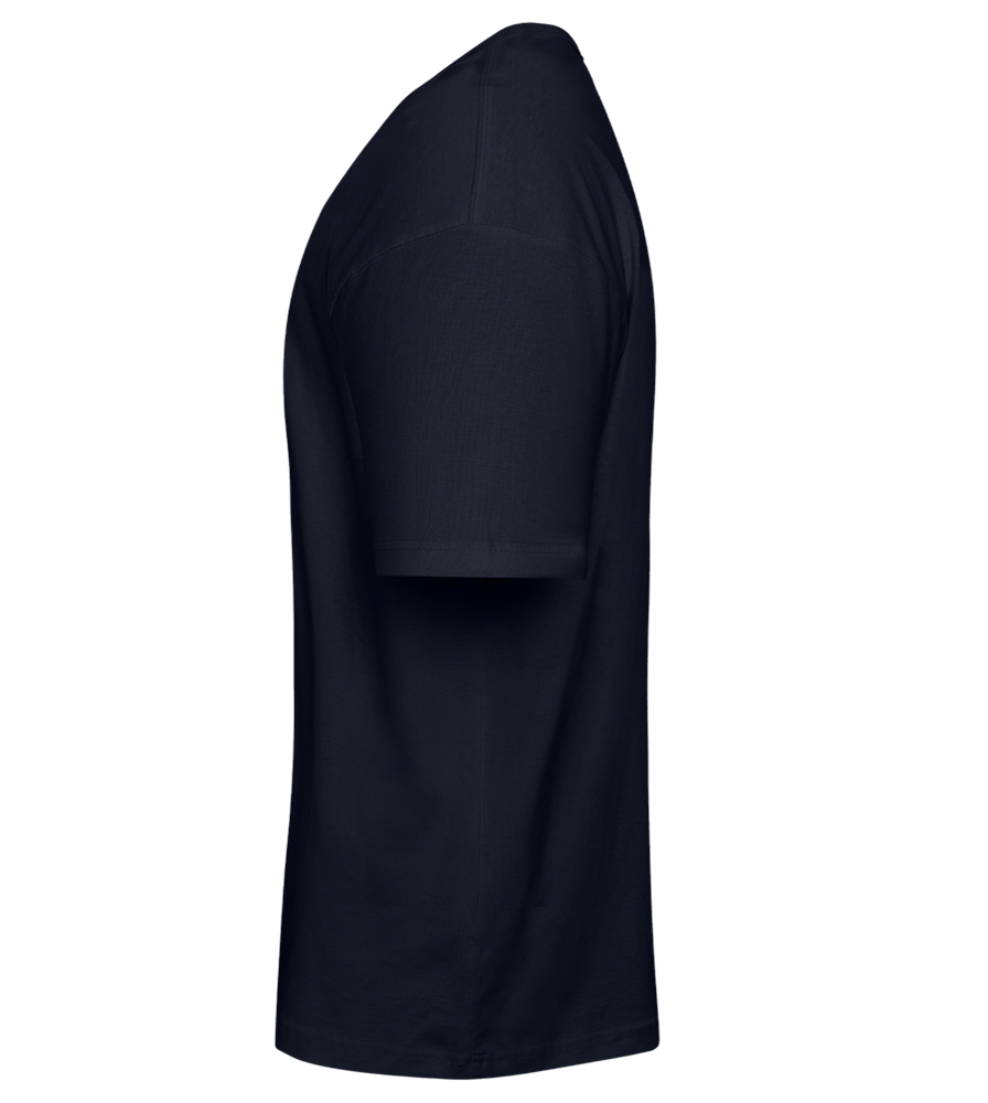 See You Later Design - Premium men's oversized t-shirt_FRENCH NAVY_left