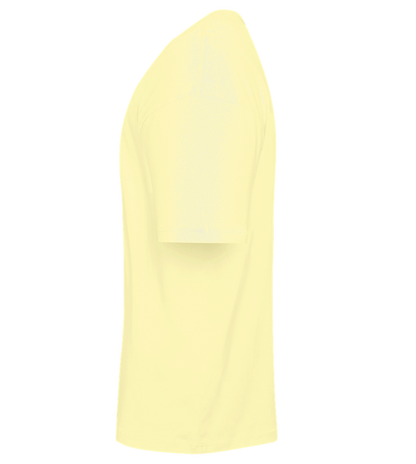 See You Later Design - Premium men's oversized t-shirt_LIGHT YELLOW_left