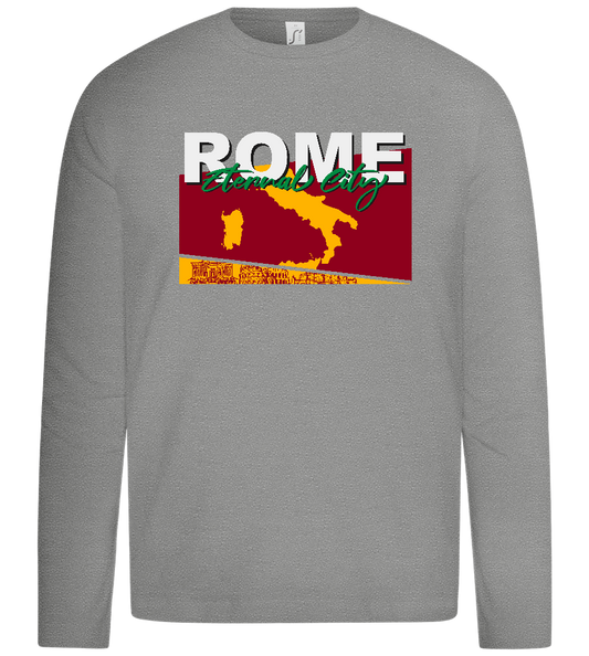 Eternal City Design - Premium kids long sleeve t-shirt_ORION GREY_front