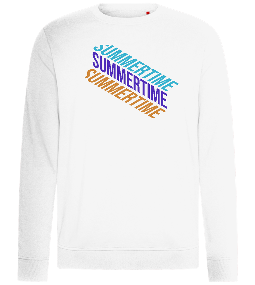 Summertime Design - Comfort unisex sweater_WHITE_front