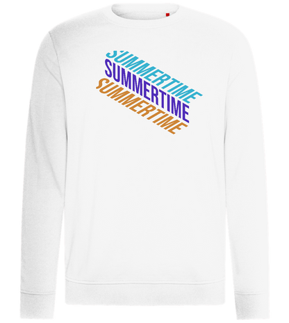 Summertime Design - Comfort unisex sweater_WHITE_front