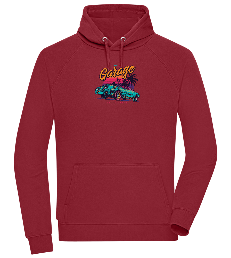 Car Garage Design - Comfort unisex hoodie_BORDEAUX_front