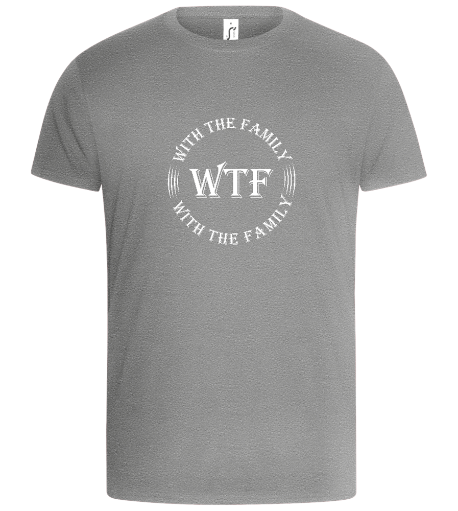 With The Family Design - Basic Unisex T-Shirt_ORION GREY_front