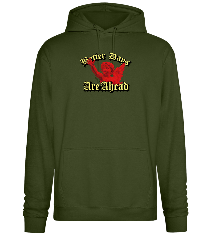 Better Days Design - Premium Essential Unisex Hoodie_ARMY_front