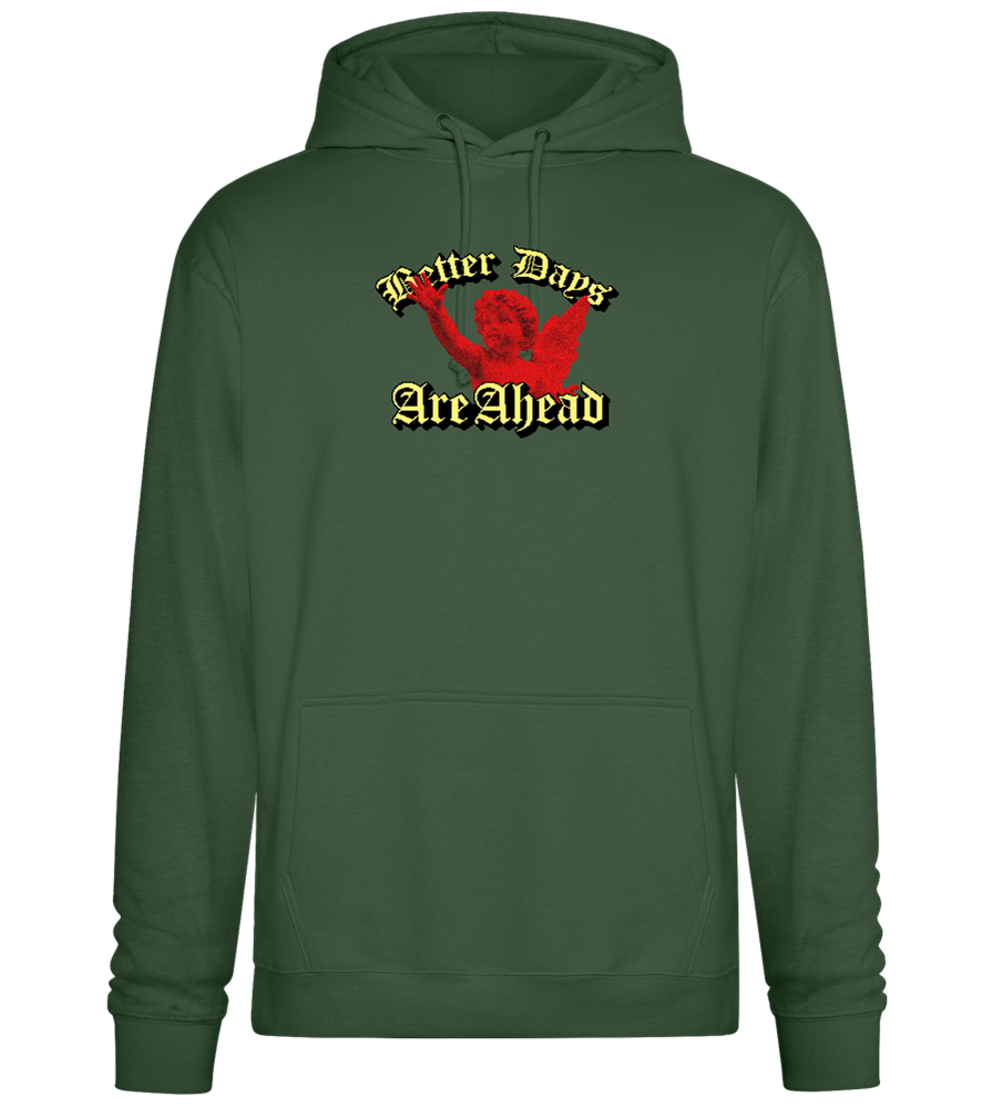 Better Days Design - Premium Essential Unisex Hoodie_GREEN BOTTLE_front