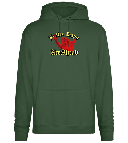 Better Days Design - Premium Essential Unisex Hoodie_GREEN BOTTLE_front