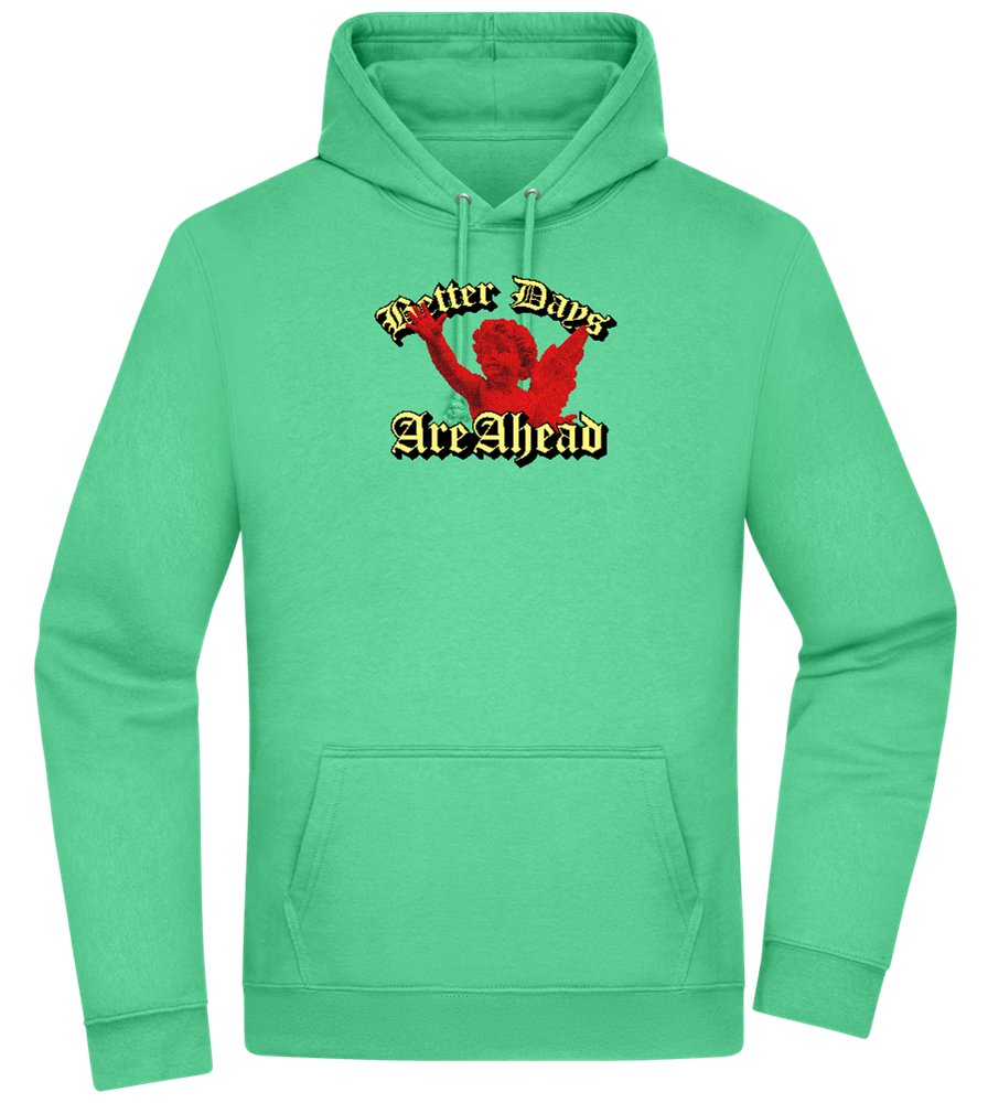 Better Days Design - Premium Essential Unisex Hoodie_SPRING GREEN_front