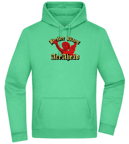 Better Days Design - Premium Essential Unisex Hoodie_SPRING GREEN_front