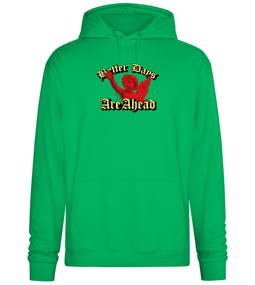 Better Days Design - Premium Essential Unisex Hoodie_SPRING GREEN_front