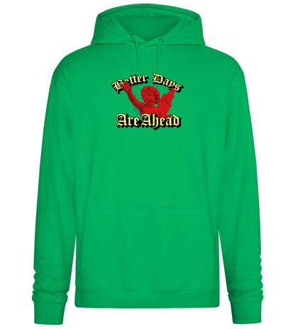 Better Days Design - Premium Essential Unisex Hoodie_SPRING GREEN_front