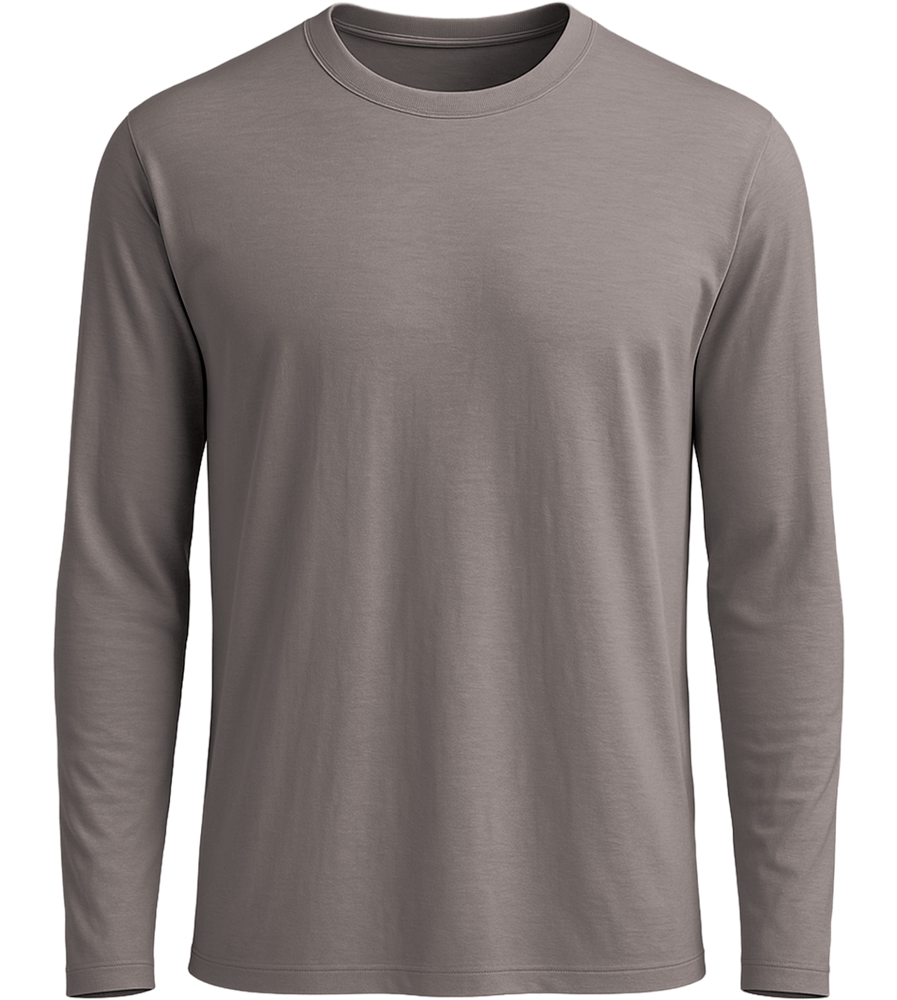 Comfort men's long sleeve shirt_DARK GRAY_front