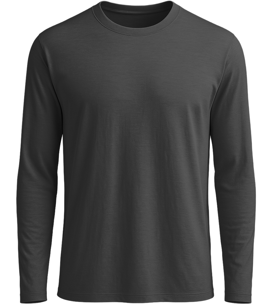 Comfort men's long sleeve shirt_DEEP BLACK_front