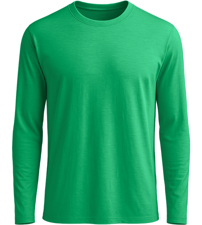 Comfort men's long sleeve shirt_MEADOW GREEN_front