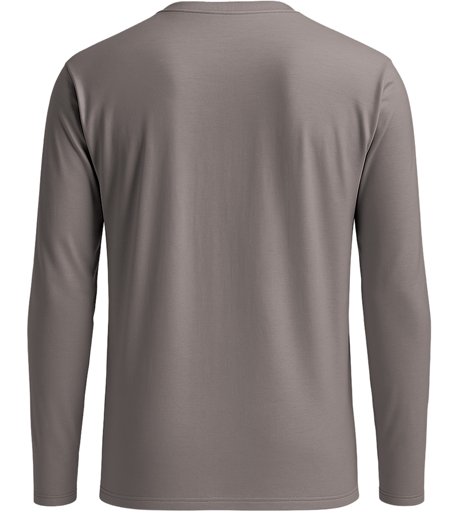 Comfort men's long sleeve shirt_DARK GRAY_back