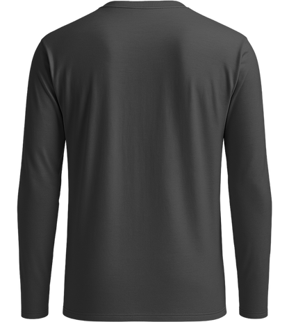 Comfort men's long sleeve shirt_DEEP BLACK_back