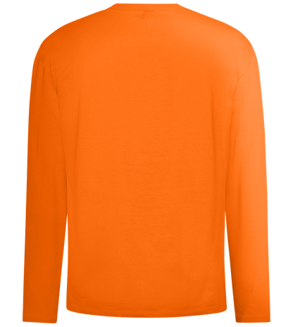 Comfort men's long sleeve t-shirt_ORANGE_back