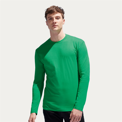 Grumpa Definition Design - Comfort men's long sleeve t-shirt_MEADOW GREEN_DETAILEDIMAGE_front_0