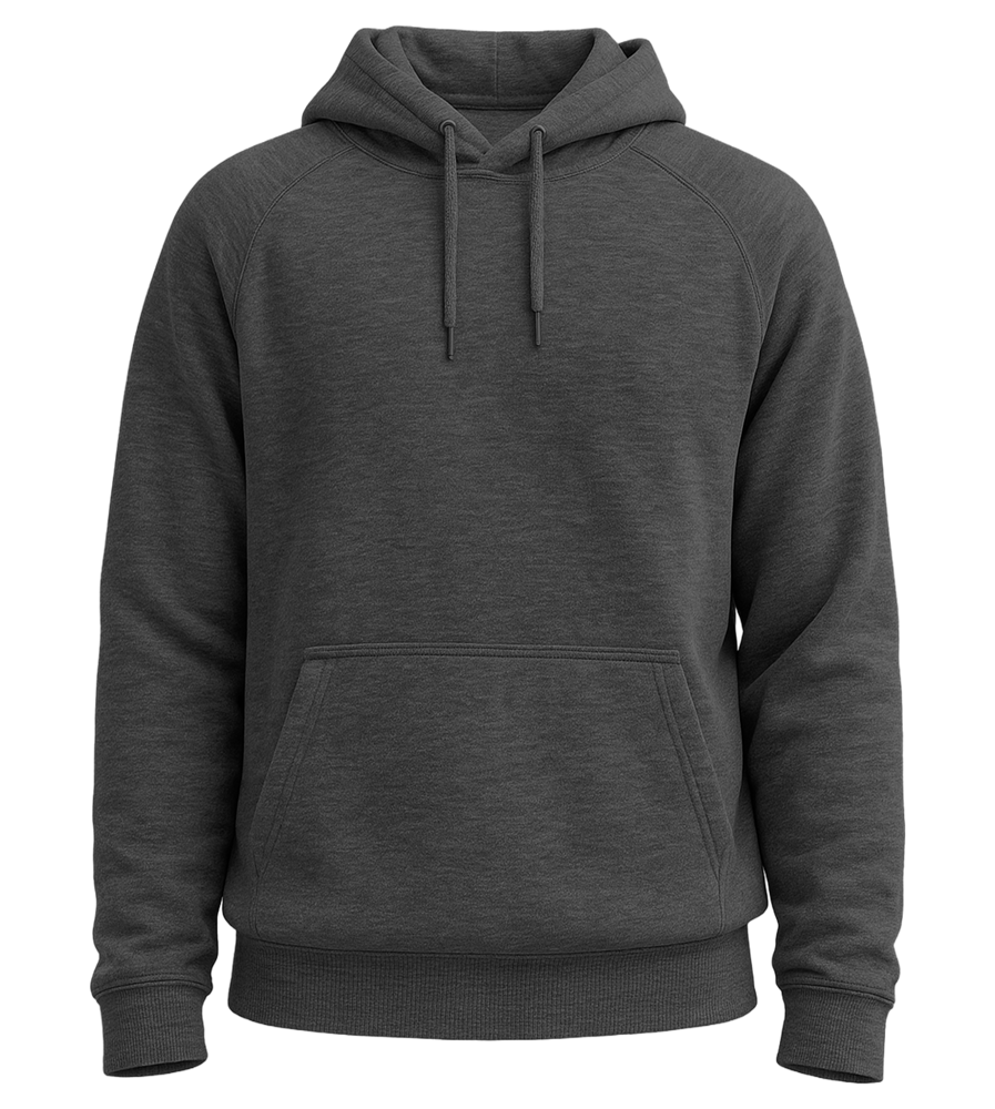 Comfort unisex hoodie_CHARCOAL MELANGE_front