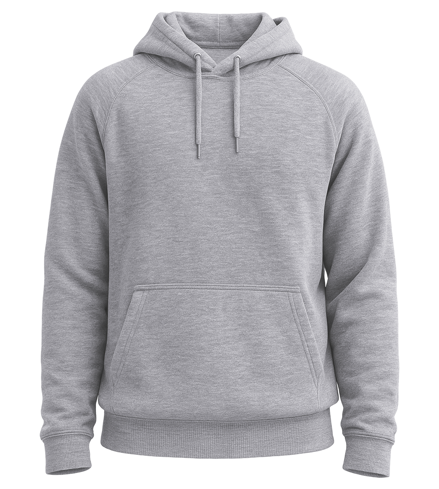 Comfort unisex hoodie_GREY MELANGE_front