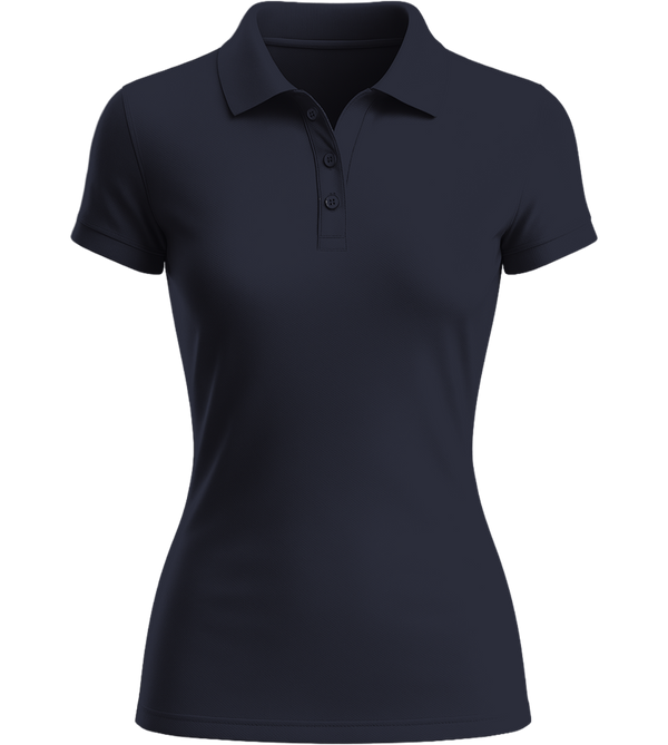 Essential women's polo shirt_FRENCH NAVY_front