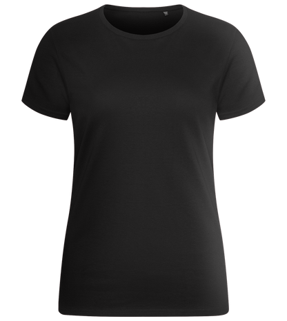 Basic women's fitted t-shirt_DEEP BLACK_front