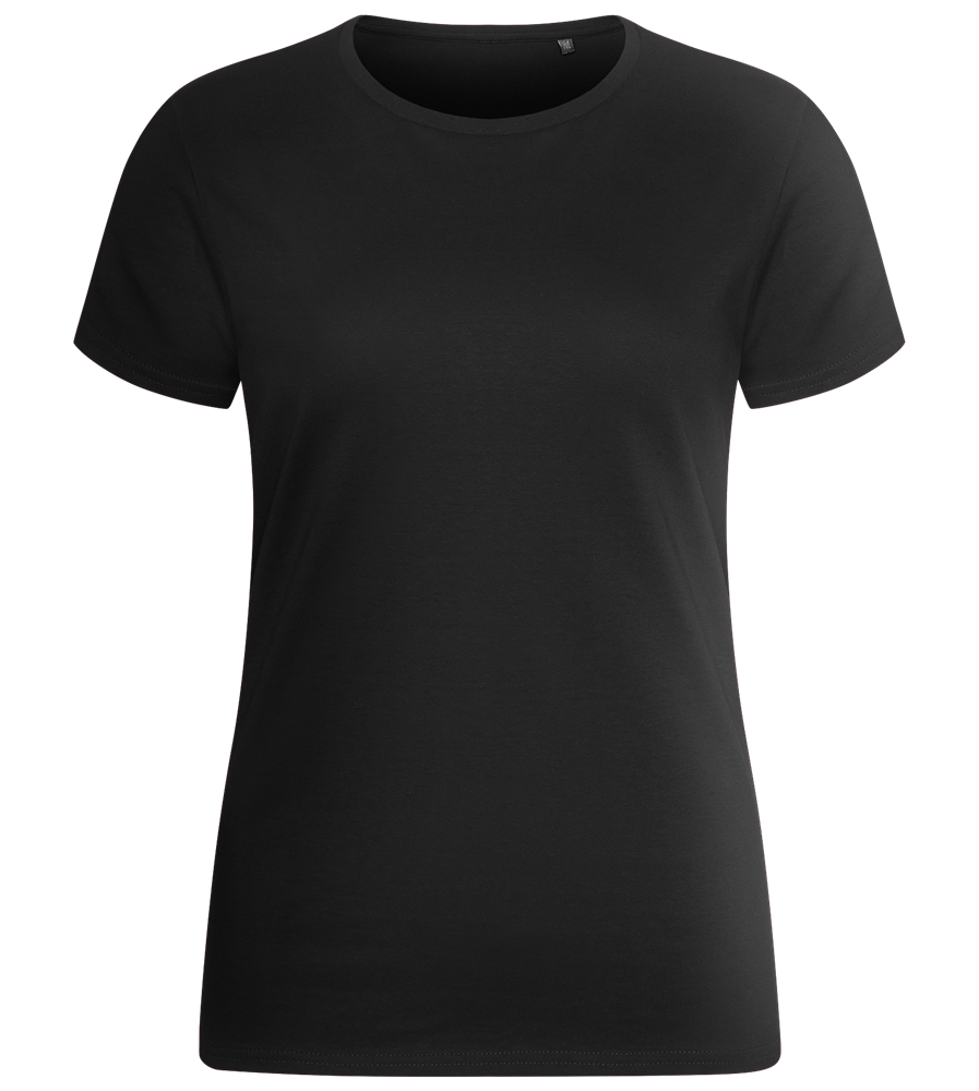 Basic women's fitted t-shirt_DEEP BLACK_front