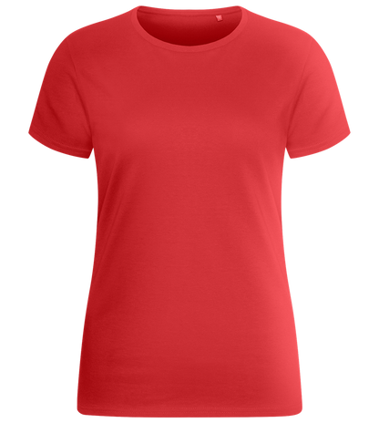 Basic women's fitted t-shirt_RED_front