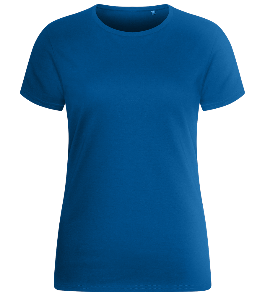 Basic women's fitted t-shirt_ROYAL_front