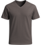 Essential men's v-neck t-shirt_DARK GRAY_front