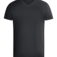 Basic men's v-neck t-shirt_DARK GRAY_front