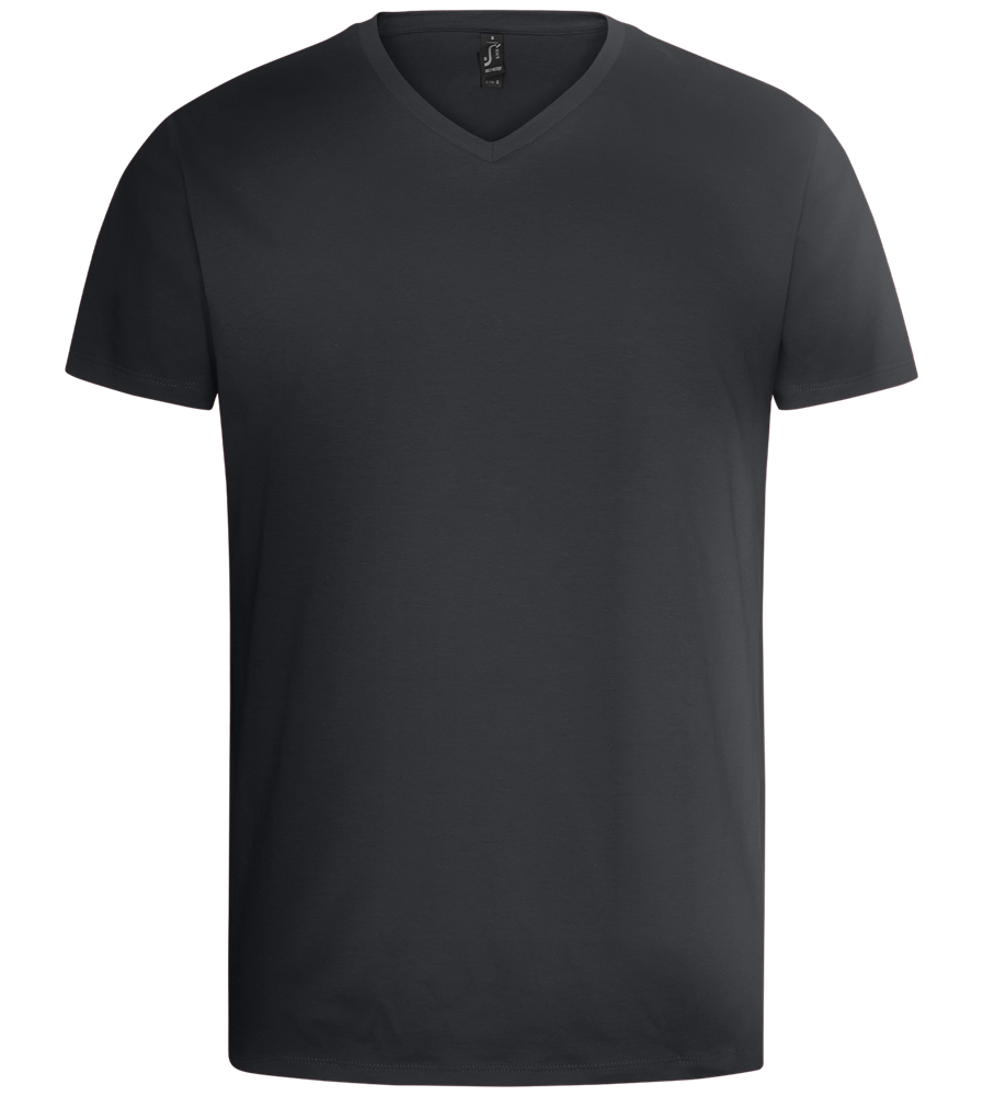 Basic men's v-neck t-shirt_DARK GRAY_front