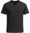Essential men's v-neck t-shirt_DEEP BLACK_front