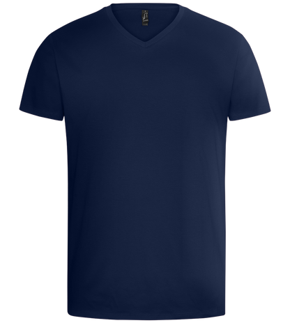 Basic men's v-neck t-shirt_MARINE_front