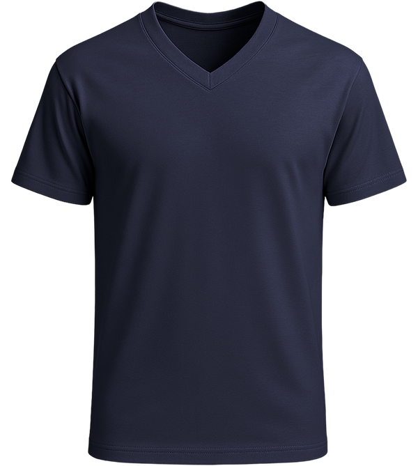 Essential men's v-neck t-shirt_MARINE_front