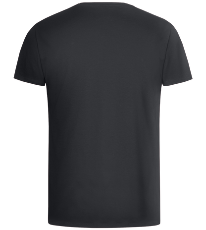 Basic men's v-neck t-shirt_DARK GRAY_back