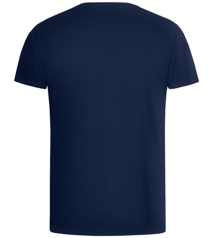 Basic men's v-neck t-shirt_MARINE_back