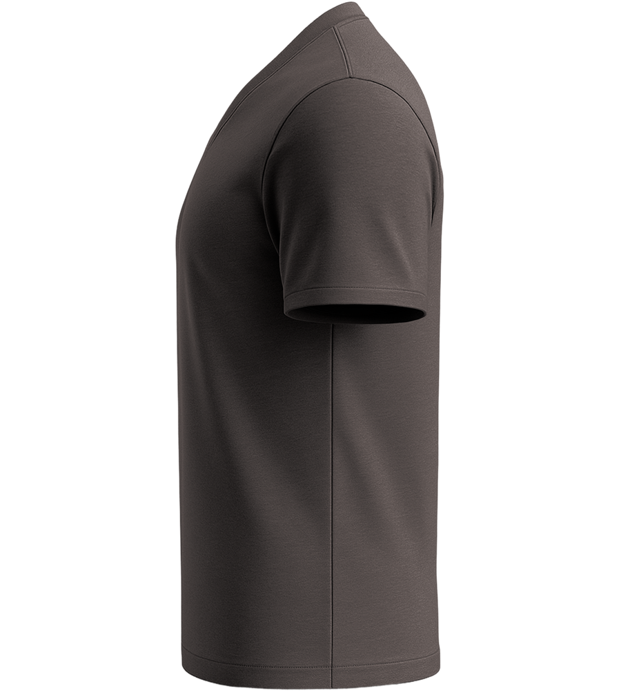 Essential men's v-neck t-shirt_DARK GRAY_left