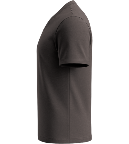Essential men's v-neck t-shirt_DARK GRAY_left