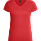 Basic women's v-neck t-shirt_RED_front