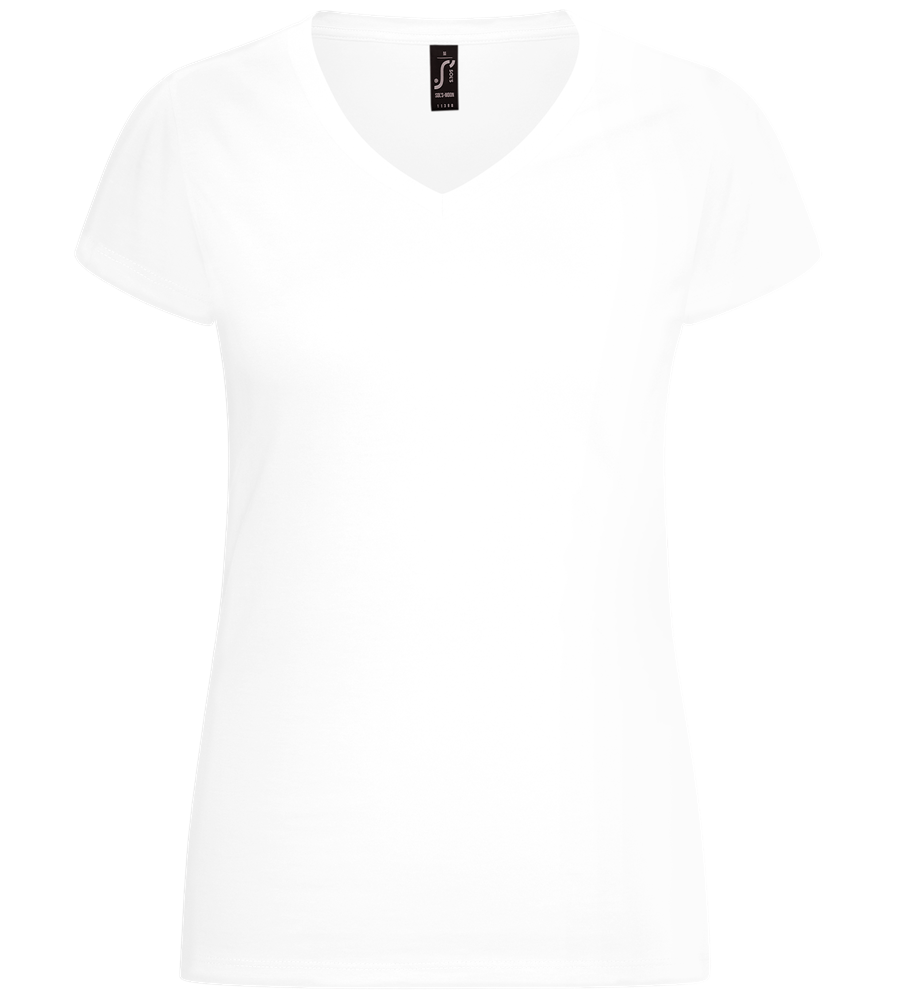 Basic women's v-neck t-shirt_WHITE_front