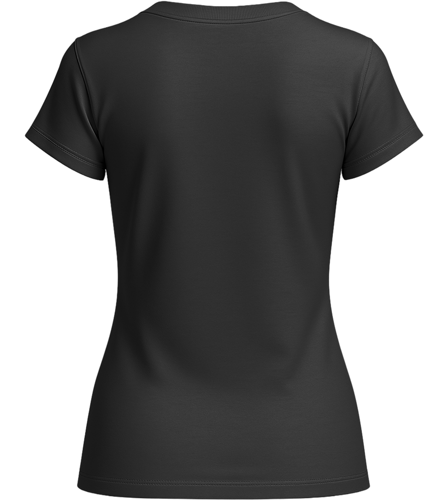 Essential women's v-neck t-shirt_DEEP BLACK_back