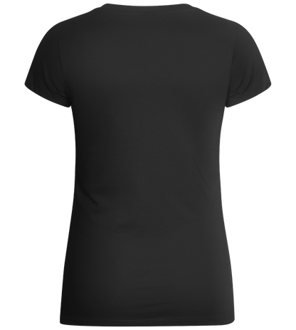 Basic women's v-neck t-shirt_DEEP BLACK_back