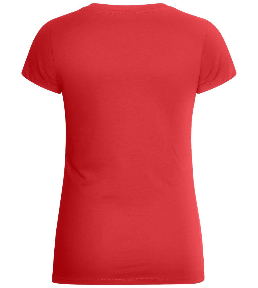 Basic women's v-neck t-shirt_RED_back