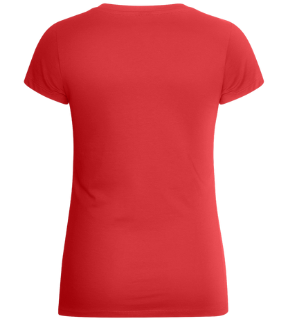 Basic women's v-neck t-shirt_RED_back