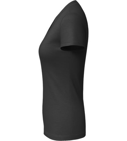 Essential women's v-neck t-shirt_DEEP BLACK_right