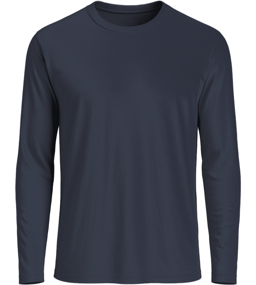 Premium men's long sleeve shirt_FRENCH NAVY_front