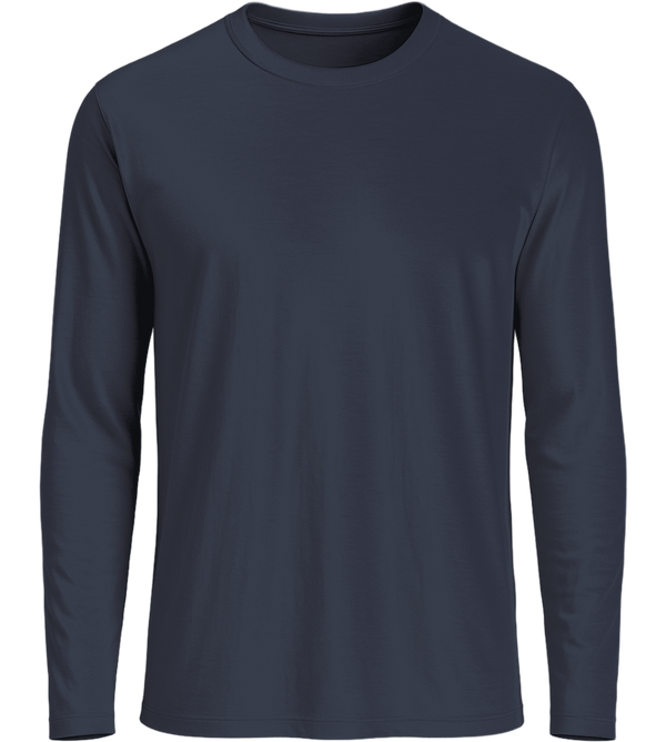 Premium men's long sleeve shirt_FRENCH NAVY_front