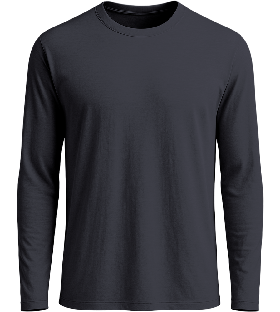 Premium men's long sleeve shirt_MOUSE GREY_front