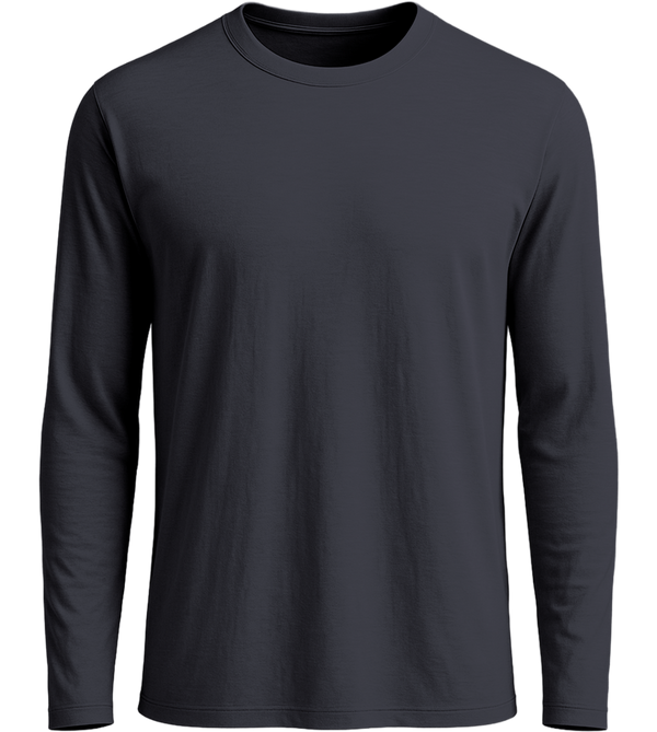 Premium men's long sleeve shirt_MOUSE GREY_front