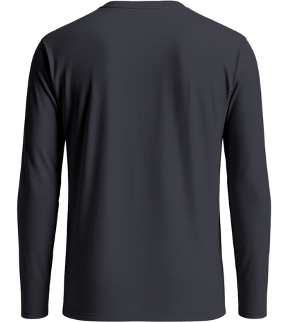 Premium men's long sleeve shirt_MOUSE GREY_back